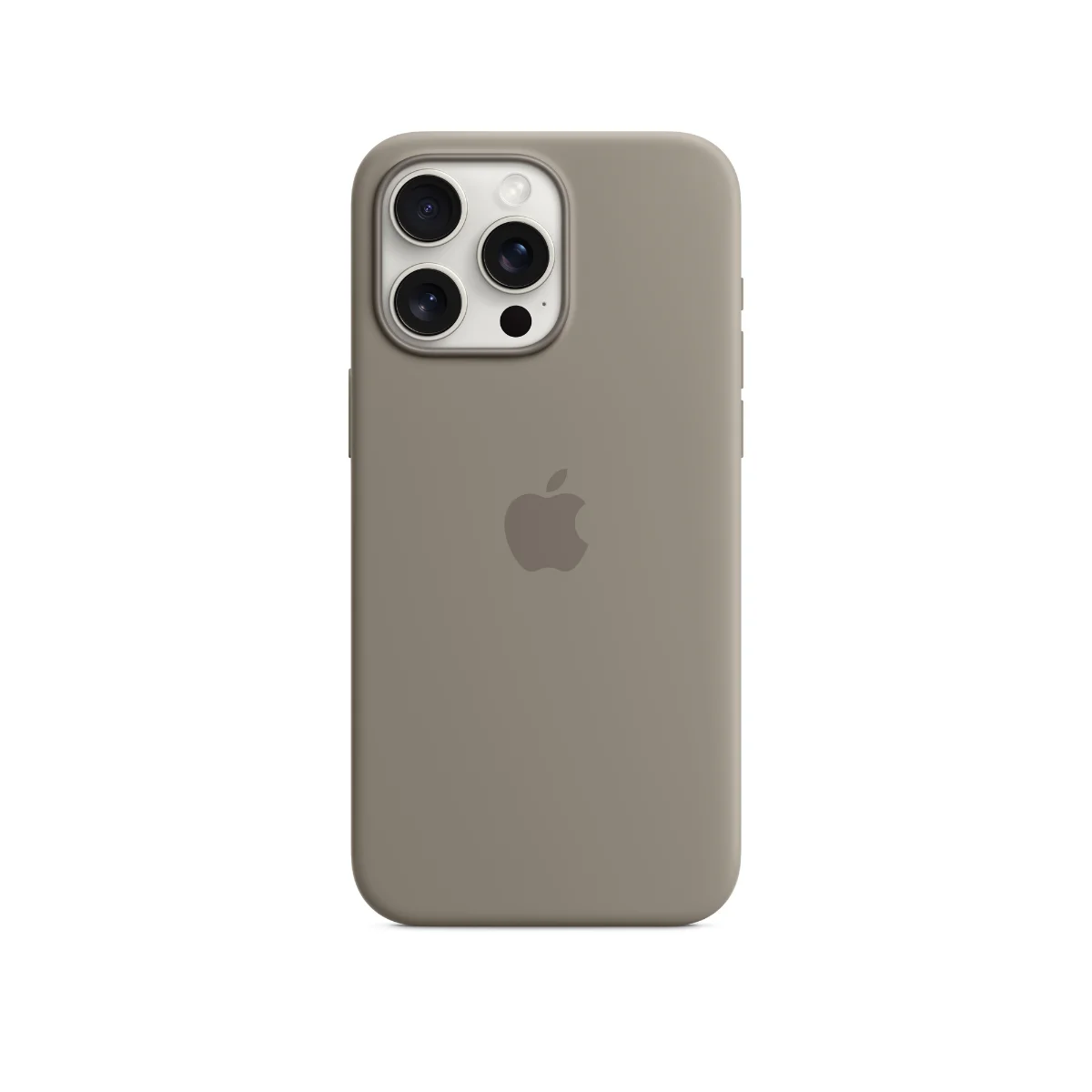 Apple iPhone 15 Pro Max Silicone Case with MagSafe Clay