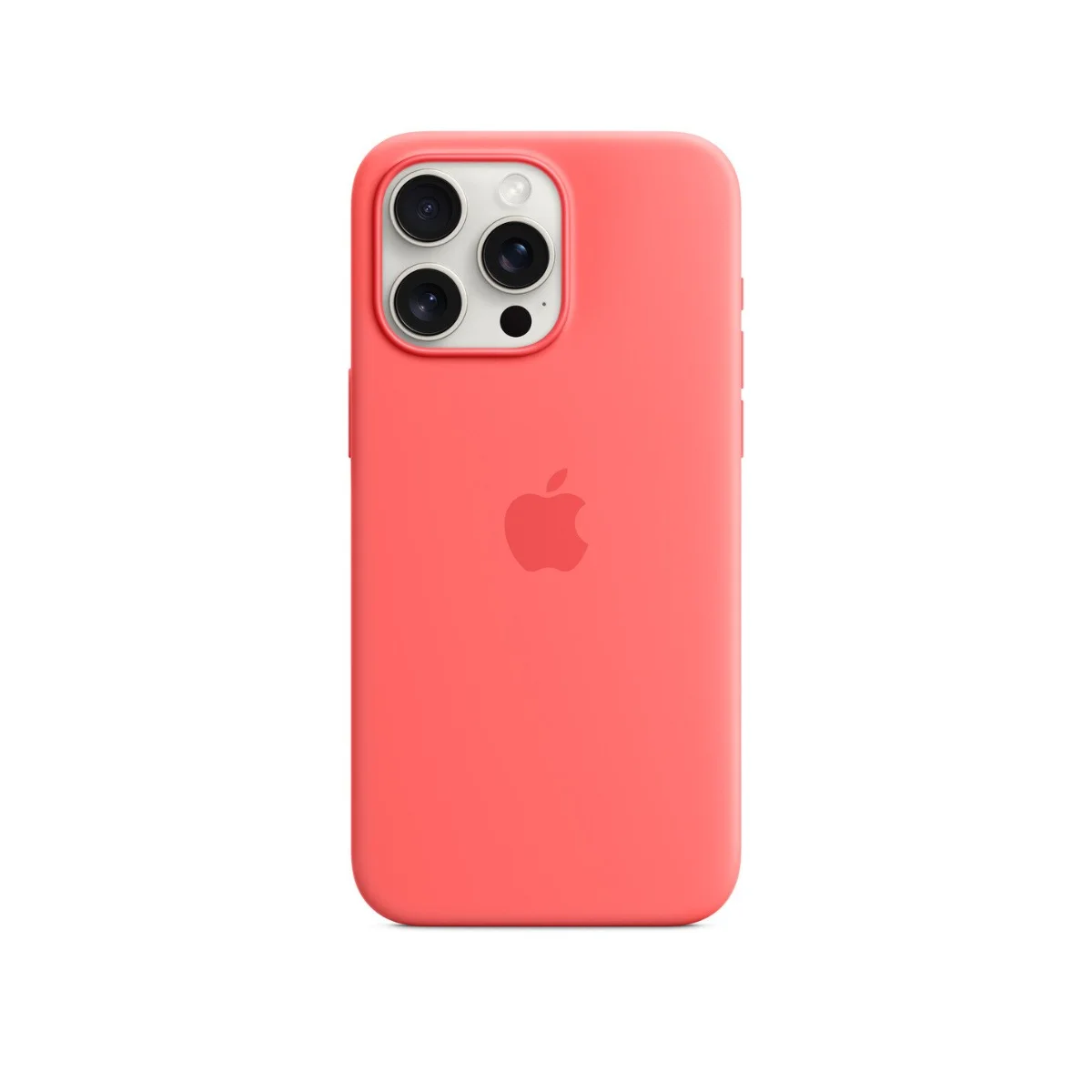 Apple iPhone 15 Pro Max Silicone Case with MagSafe Guava