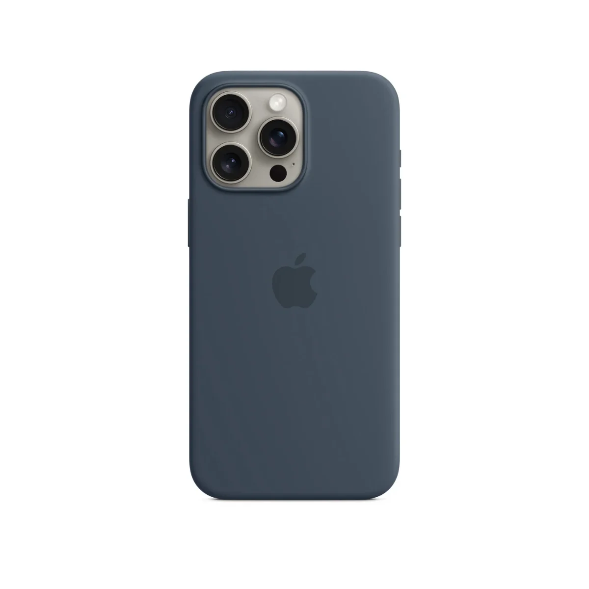 Apple iPhone 15 Pro Max Silicone Case with MagSafe Storm Blue