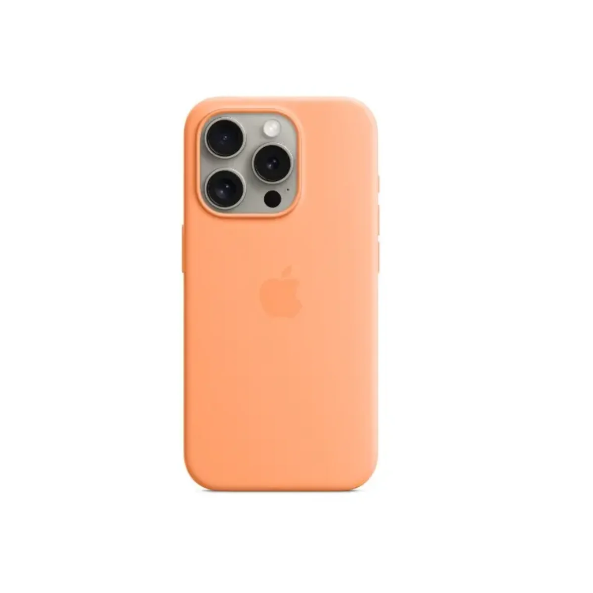 Apple iPhone 15 Pro Silicone Case with MagSafe Orange Sorbet