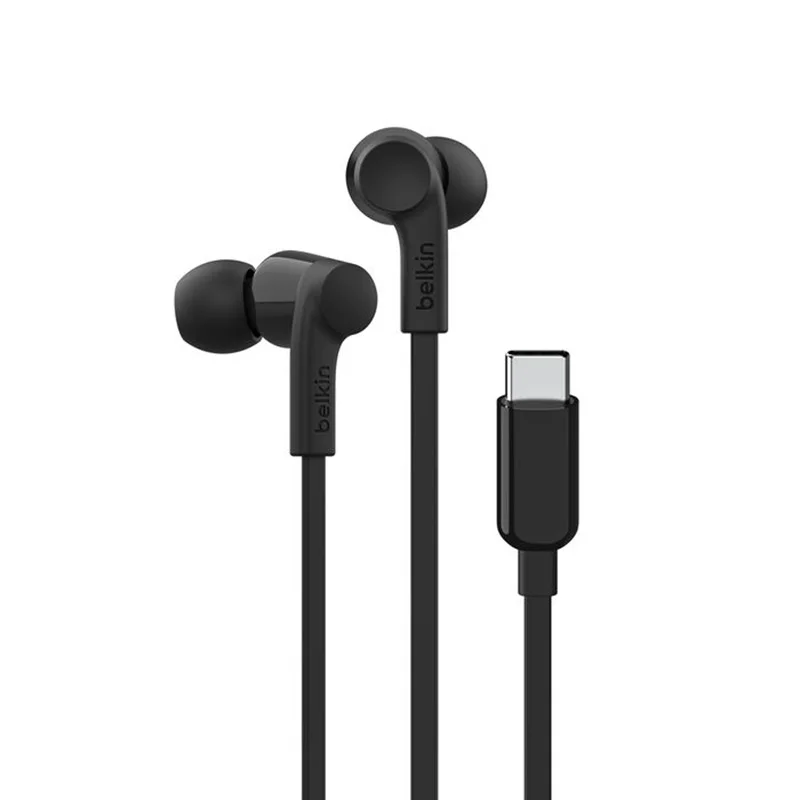 Belkin SoundForm Wired Earphones with USB-C Connector Black