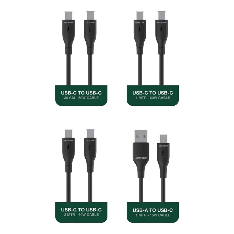 Green Lion 4 IN1 Cable Combo All-In-One Cable Kit