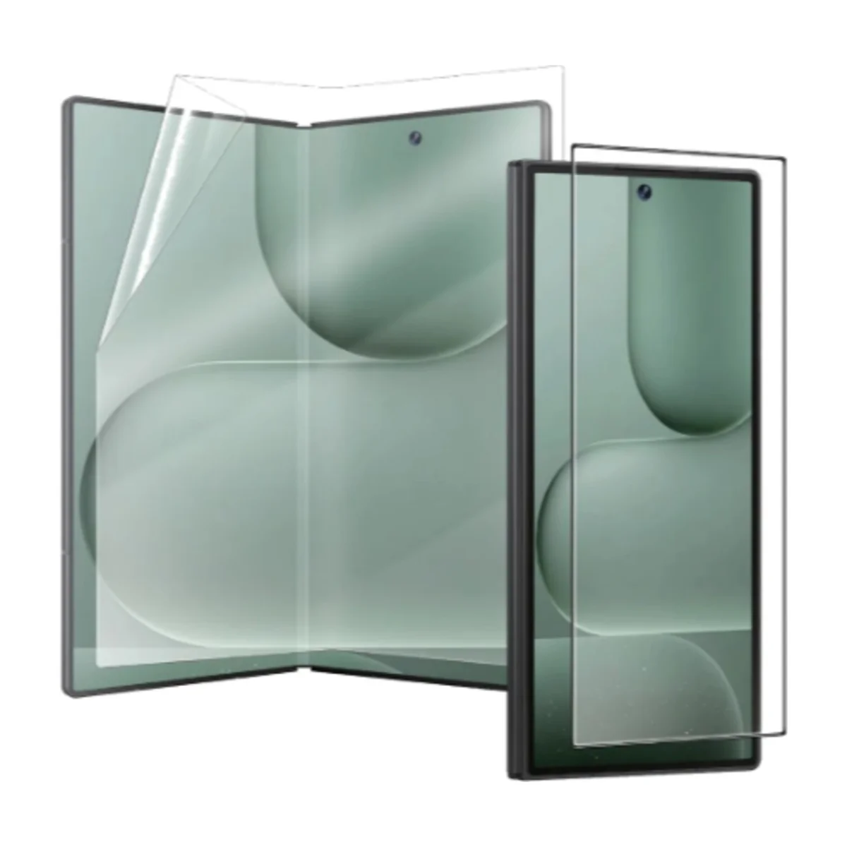 Green Lion Fold Protection Pack Front Glass & Inner EPU Film for Samsung Galaxy Z Fold 8 and Z Fold 7 Clear