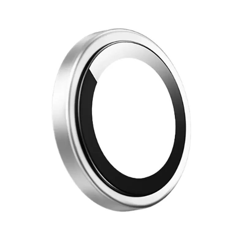 Green Lion Silicone Camera Lens for iPhone 16 Pro Max, 16 Pro Silver