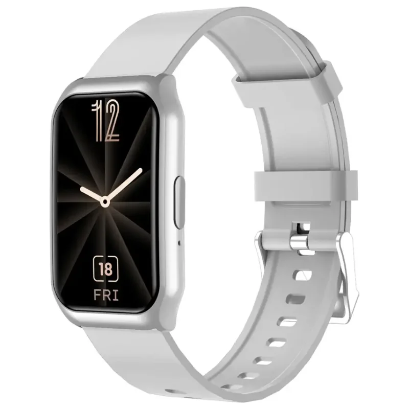 Green Lion Track Fit Smart Watch with Bluetooth Calling 1.45-Inch Display Health Monitoring & IP65 Water Resistance Silver
