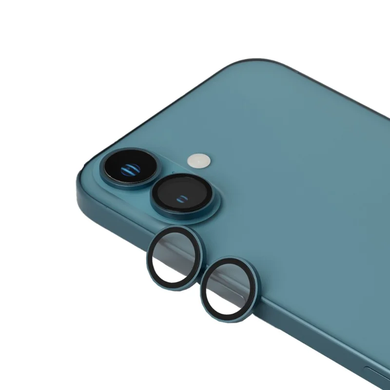 Levelo Duo Lens Protector for iPhone 16 Neptune Green