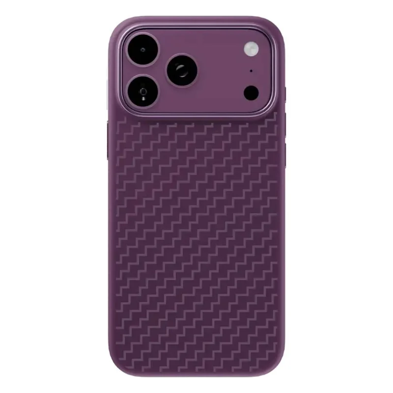 Levelo Fiora MagSafe Magnetic Silicone Case for iPhone 18 Pro Max Burgundy