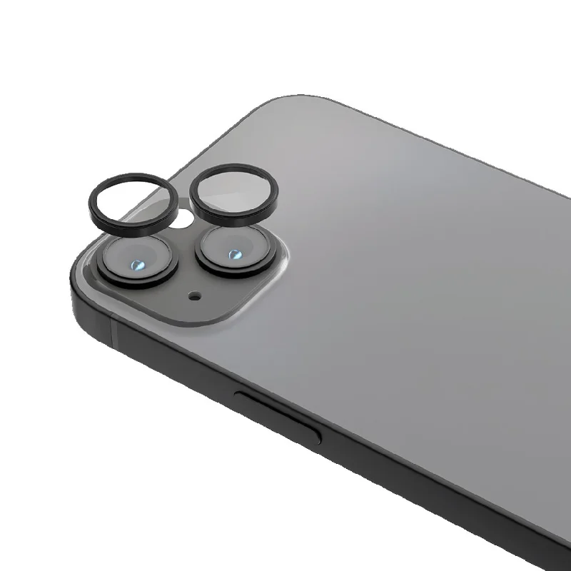 Levelo Lucent Duo 9H Hardness Camera Lens Protector for iPhone 14 Black