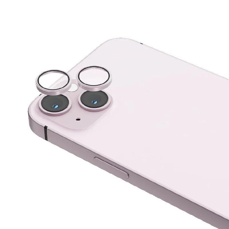 Levelo Lucent Duo 9H Hardness Camera Lens Protector for iPhone 14 Pink