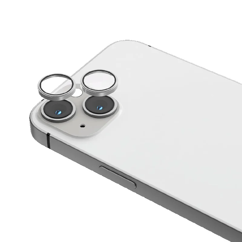 Levelo Lucent Duo 9H Hardness Camera Lens Protector for iPhone 14 Silver