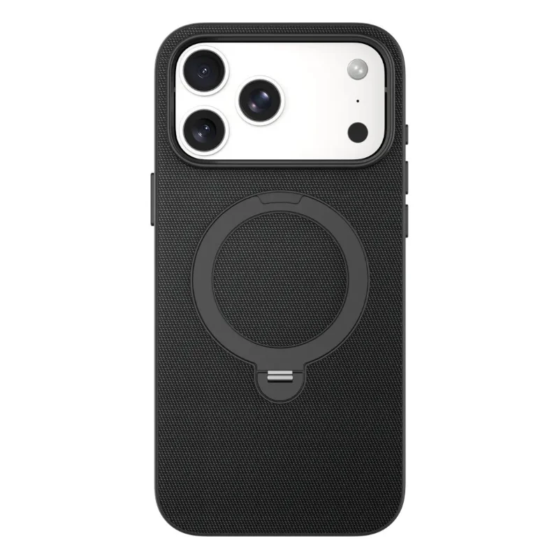 Levelo Maine MagSafe Premium Fabric Case for iPhone 18 Pro Black