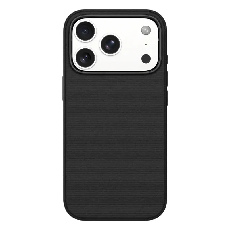 Levelo Melbu Hybrid Silicone + PC Defense Case for iPhone 18 Pro Black