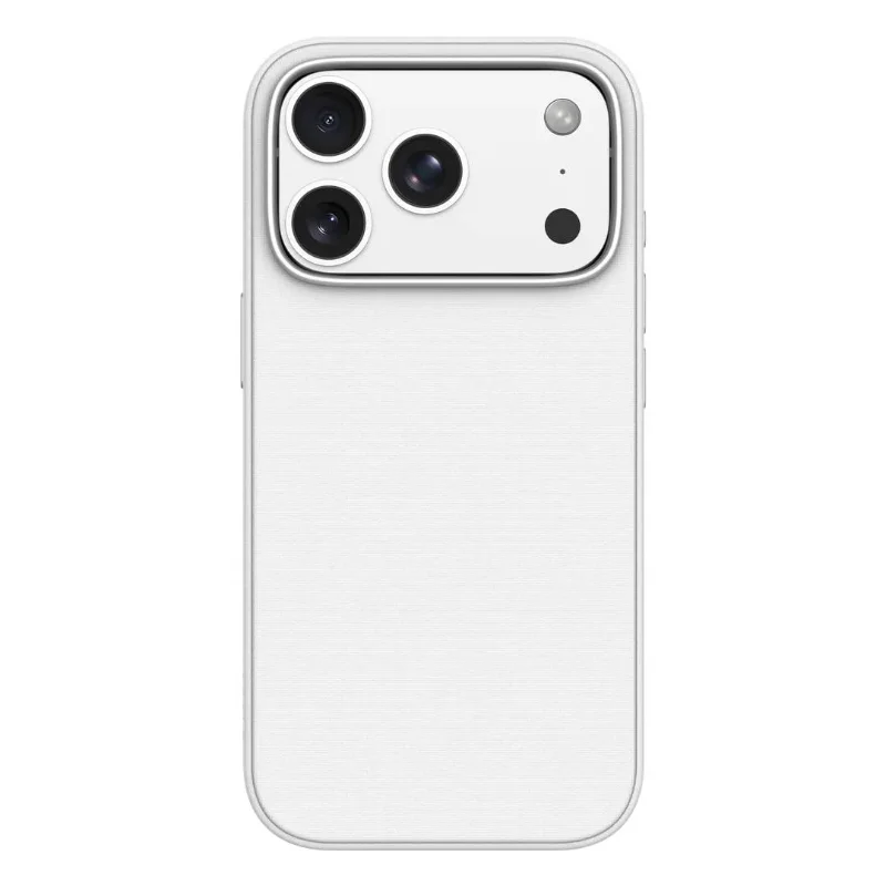Levelo Melbu Hybrid Silicone + PC Defense Case for iPhone 18 Pro White