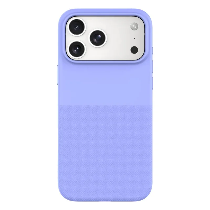 Levelo Milo MagSafe PC Case With Silicone Texture for iPhone 18 Pro Max Light Blue