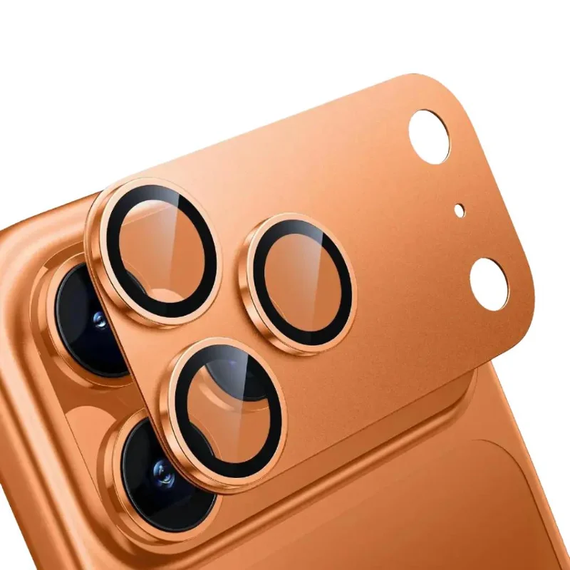 Levelo Trio Pro Camera Lens Protector for iPhone 17 Pro Orange