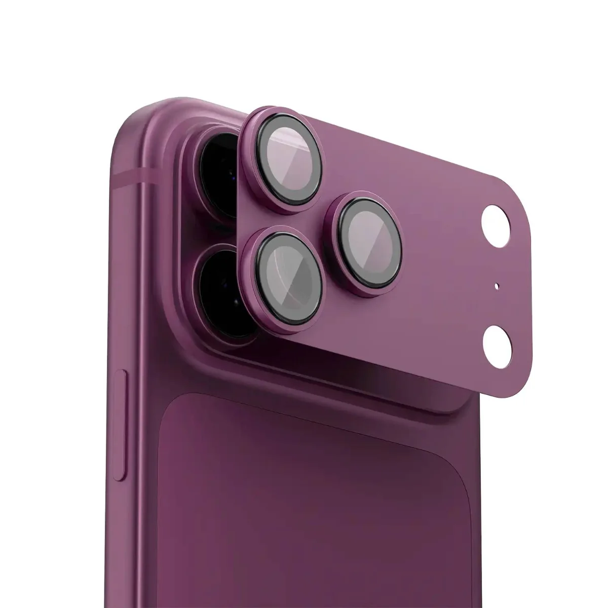 Levelo TrioPro Camera Lens Protector for iPhone 18 Pro Max Burgundy