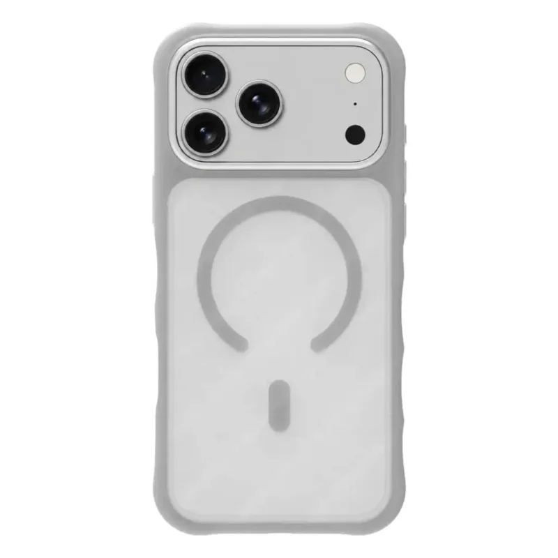 Levelo WYN MagSafe Hybrid PC + TPU Case for iPhone 18 Pro Max Silver