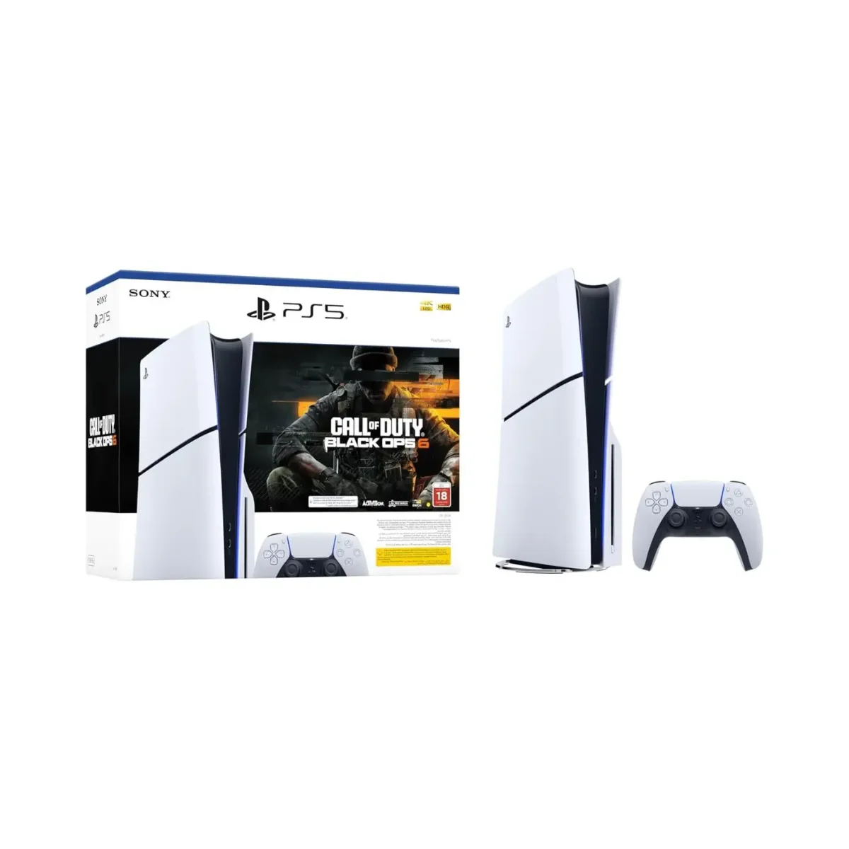 PlayStation 5 Slim Disc Edition Call of Duty Black Ops 6 Bundle 1TB White