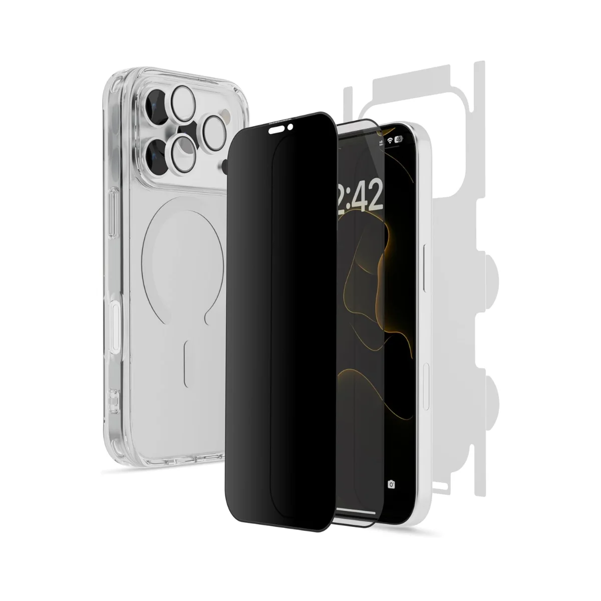 Porodo 5-in-1 iPhone 17 Pro Protection Pack