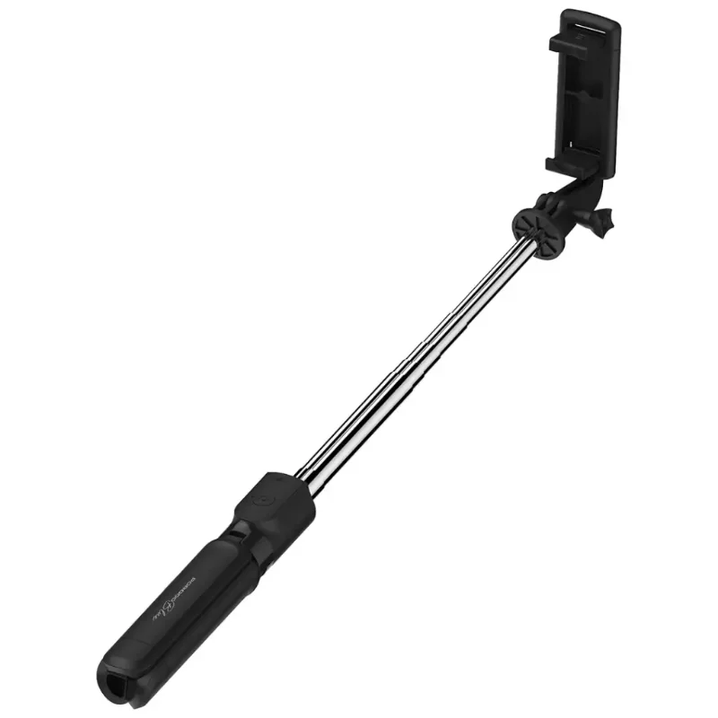 Porodo Blue FlexiTripod Selfie Stick with Foldable Tripod Black