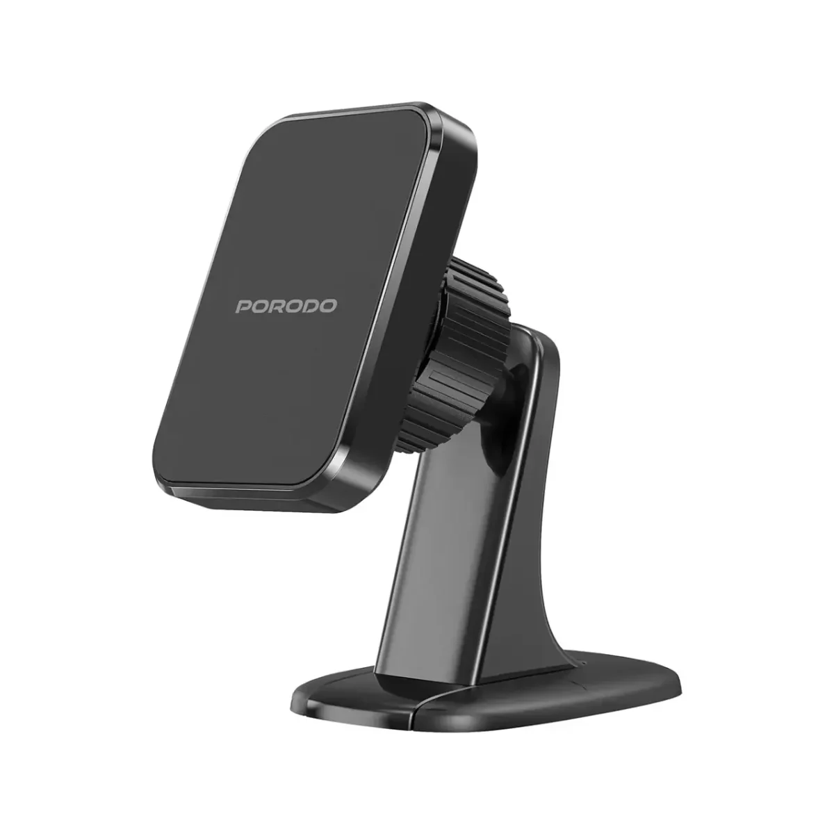 Porodo Dual Mount Magnetic Phone Holder, Dash & Air Vent Mount Black