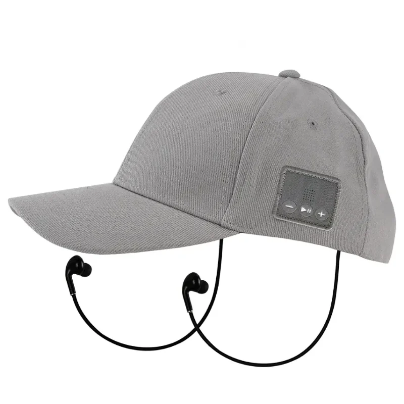 Porodo Soundtec Wireless Audio Bluetooth Hat with Stereo Speakers & Mic Grey