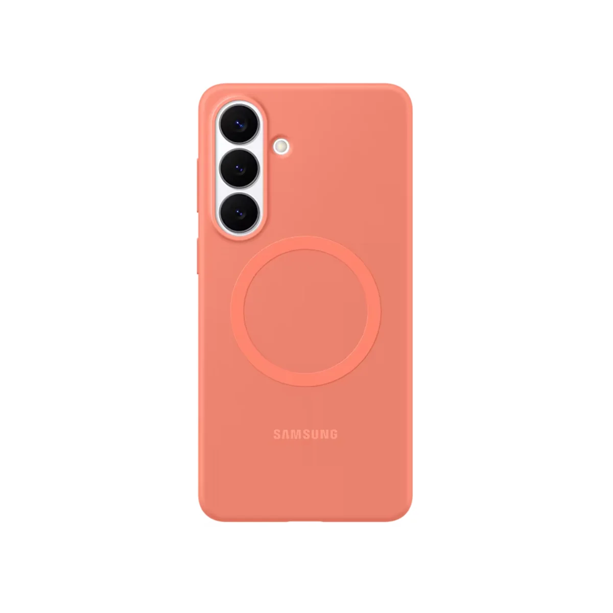 Samsung Galaxy S26+ Silicone Magnet Case Coral Red