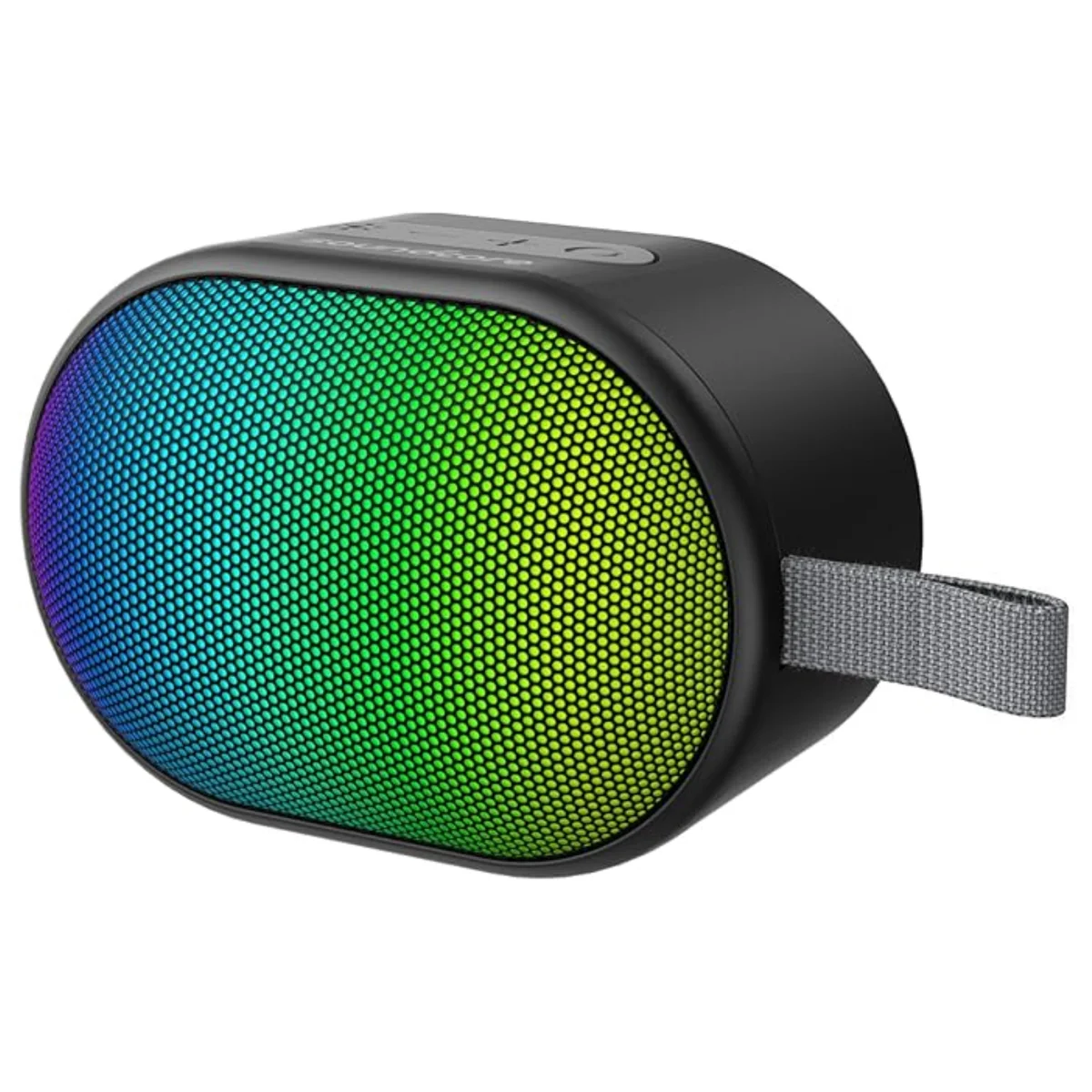 Soundcore Pyro Mini Portable Bluetooth with Full-Body Light Show Speaker Black