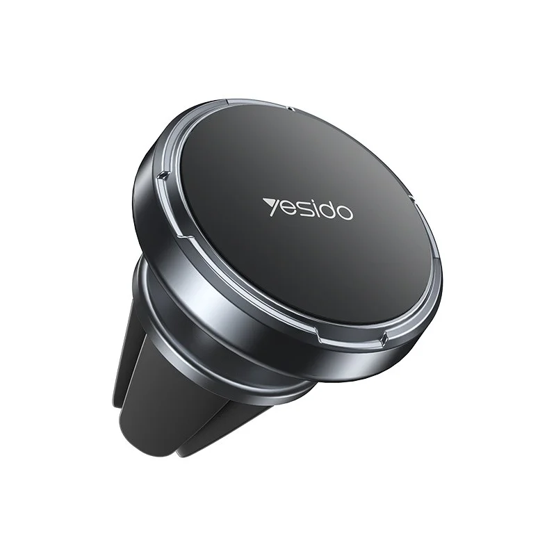 Yesido C214 Mini Magnetic360° Rotating Zinc Alloy Air Vent Car Phone Holder Black