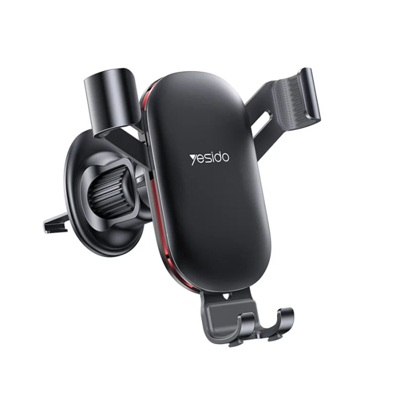 Yesido C243 Gravity Sensor Air Vent Phone Holder 360° Rotating ABS & Aluminum Alloy Black