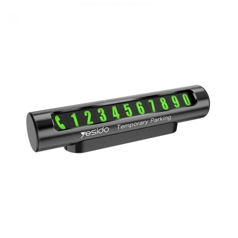 Yesido C68 Magnetic Temporary Parking Number Plate for Car Black