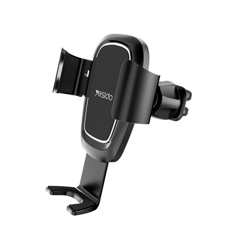 Yesido C71 Stock Spring Clip 360 Rotation Universal Car Phone Holder Black
