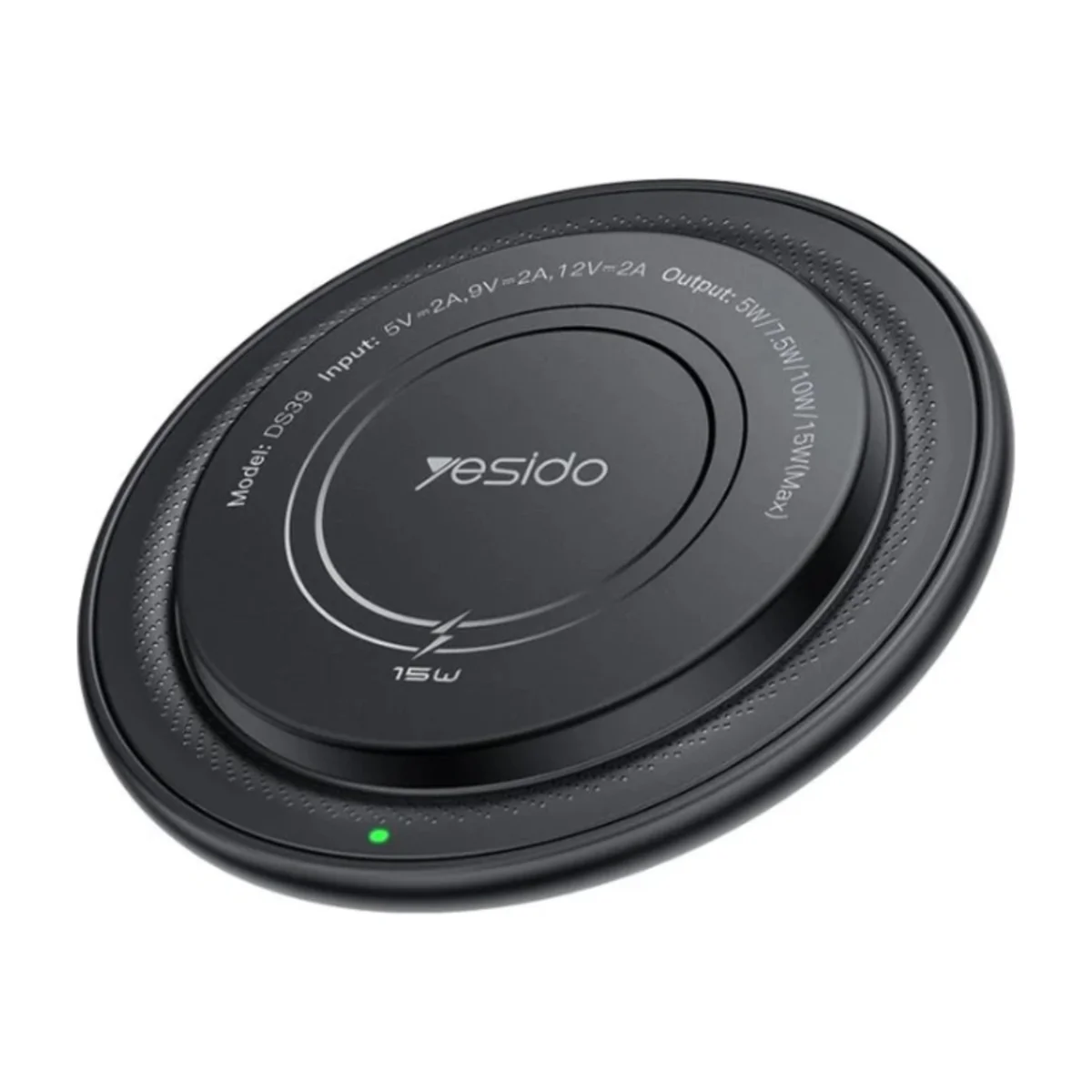 Yesido DS39 15W Desktop Magnetic Wireless Charger Black