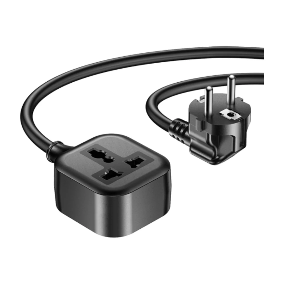 Yesido MC29 EU Plug to Universal Plug Power Extension Cable Length 2m Black