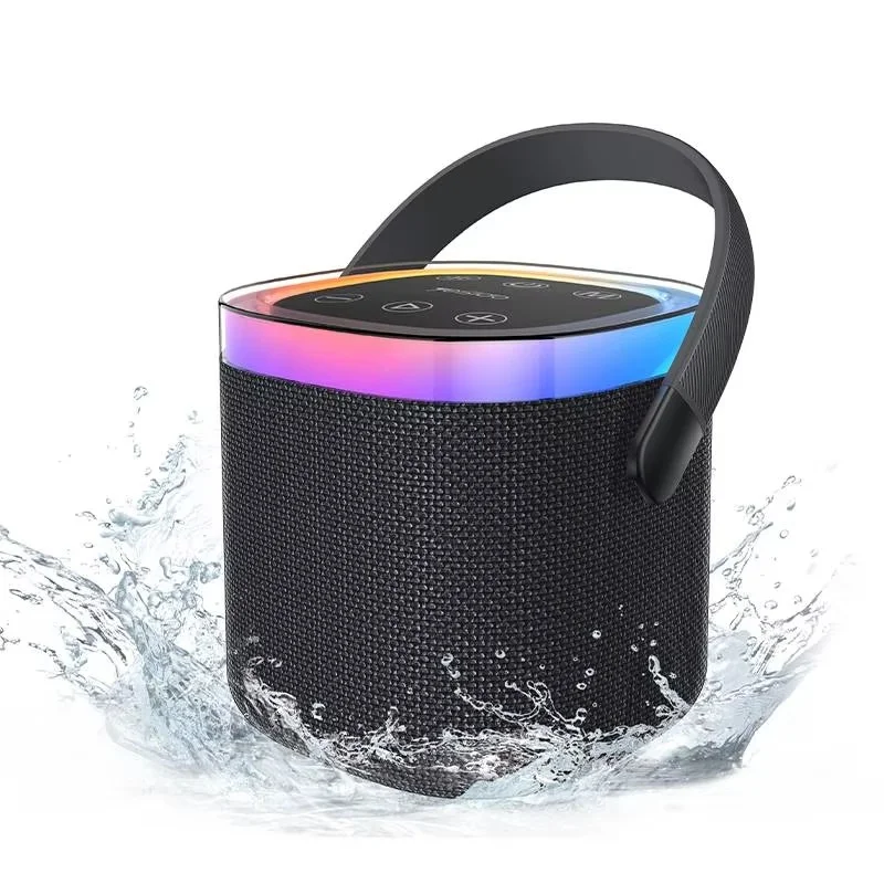 Yesido YSW25 Bluetooth 5.3 Portable Speaker 360° Surround Sound RGB Light IP67 Waterproof Gray