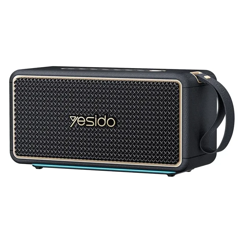 Yesido YSW48 65W Portable Bluetooth 5.3 Speaker with RGB Lights and IPX6 Waterproof Black
